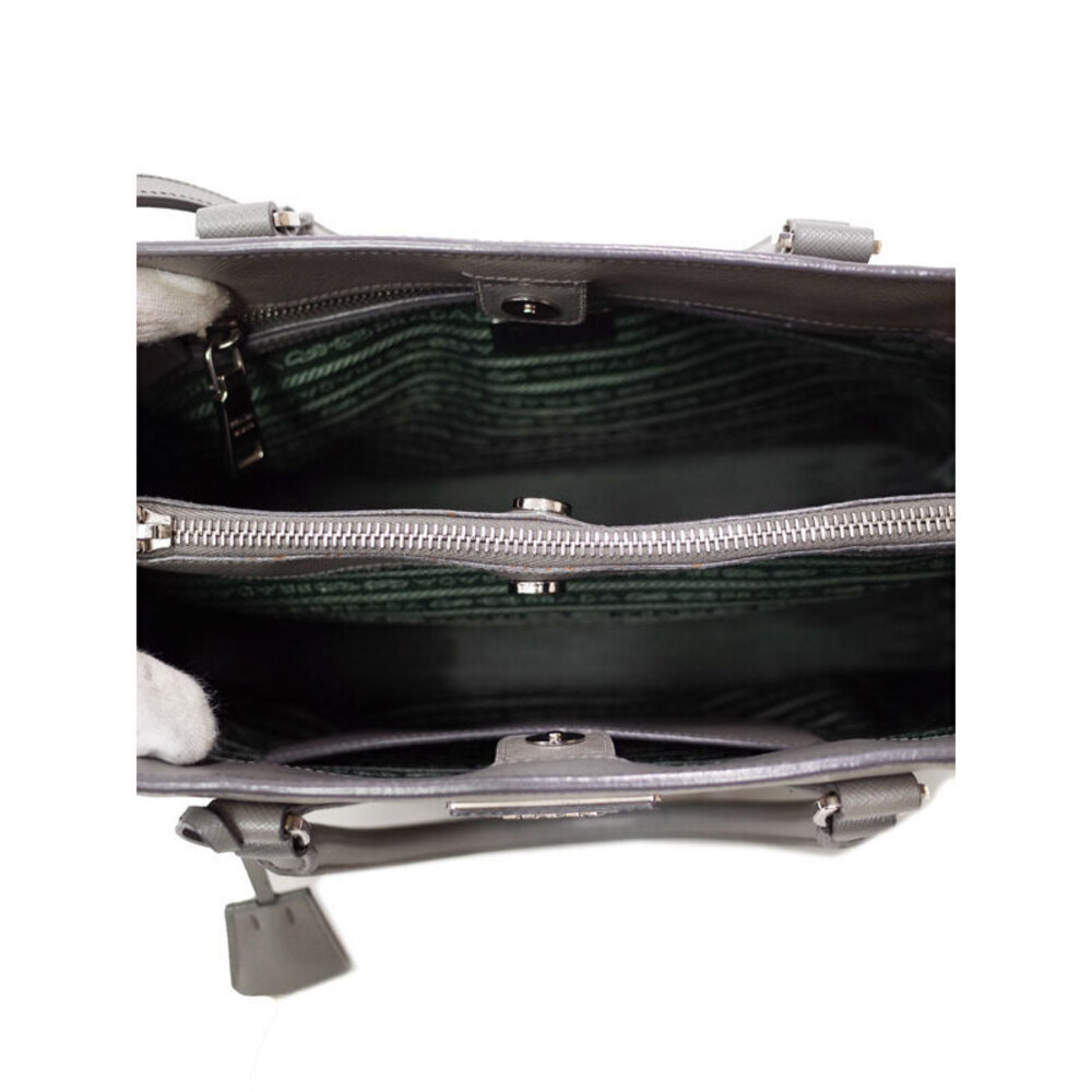 Prada Leather Bag Bag Saffiano Shoulder Tote Galleria - Picture 3 of 9